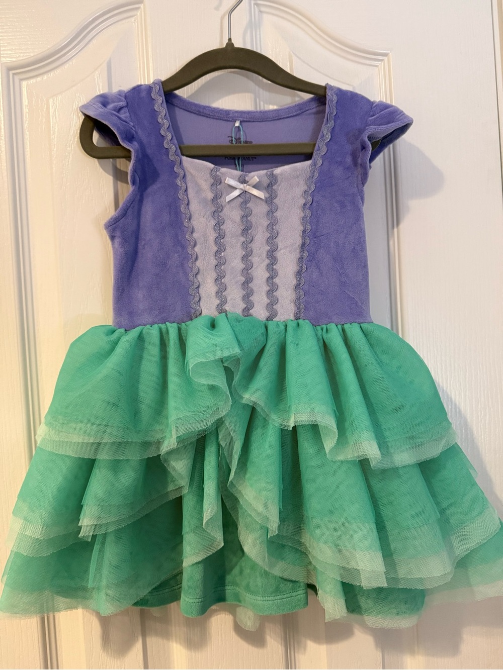 Posh Peanut Disney Ariel Princess Velour dress 3/4